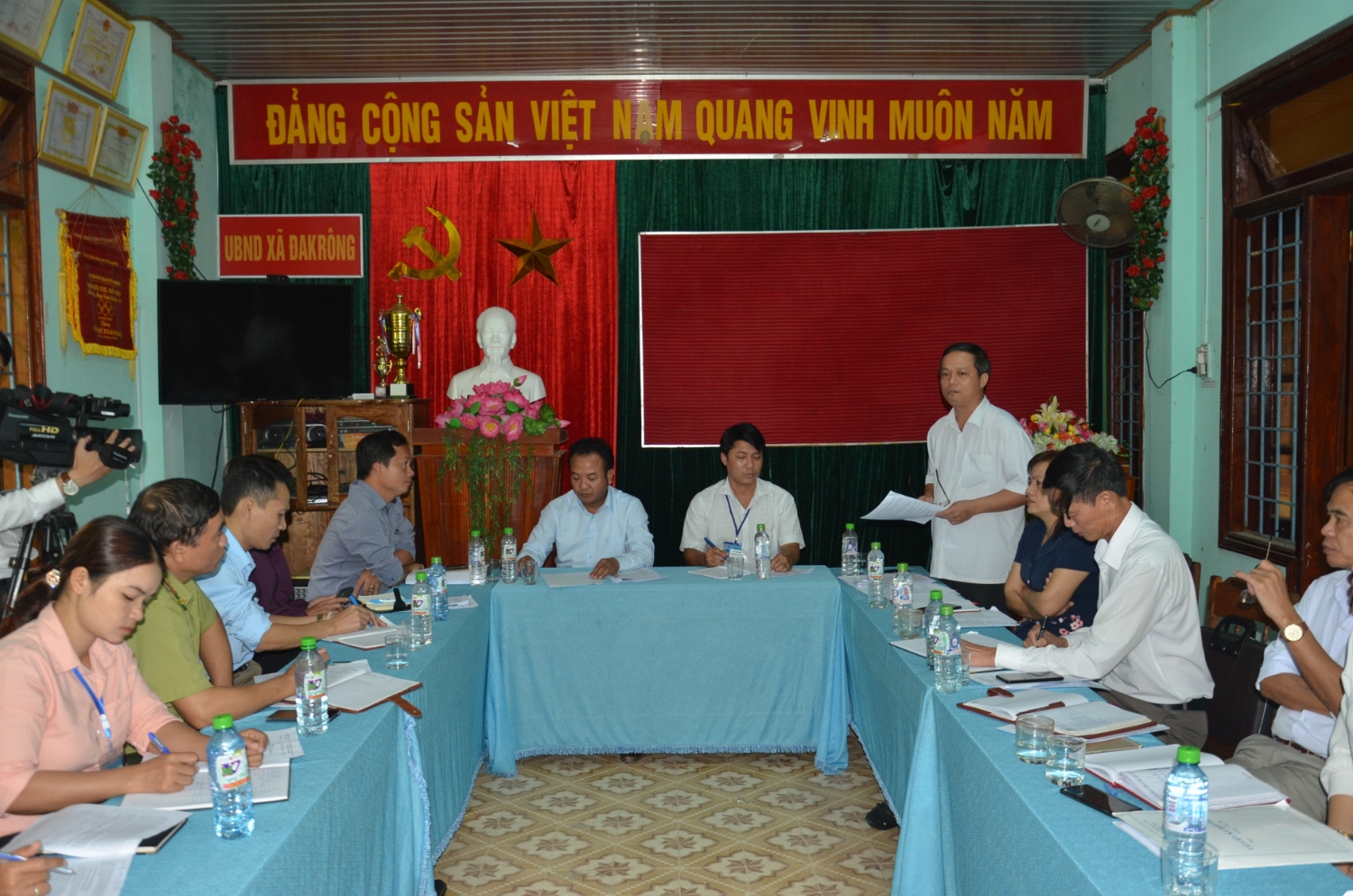 Phó Chủ tịch HĐND tỉnh Nguyễn Trần Huy phát biểu tại buổi giám sát