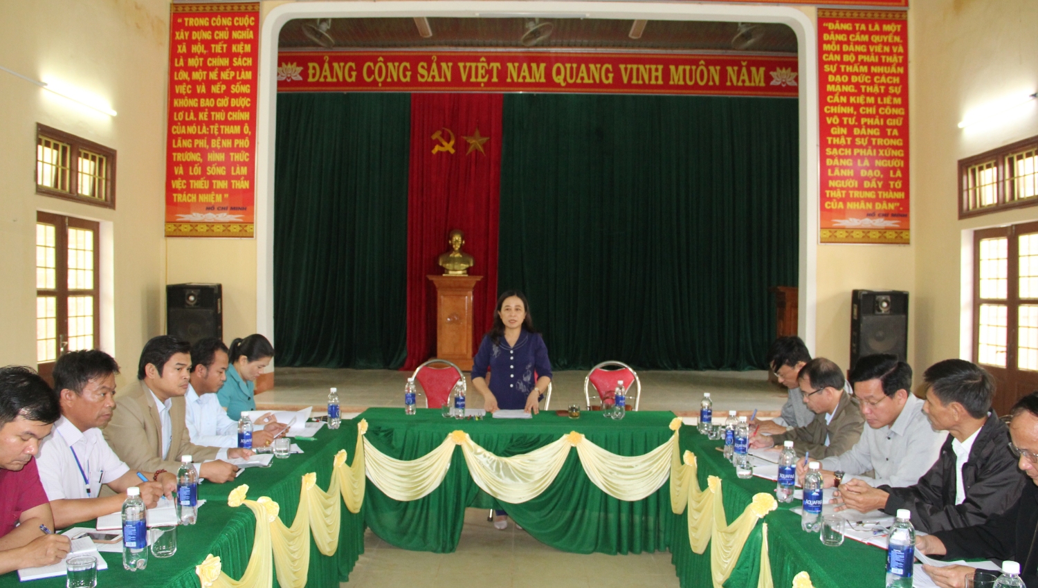 Trưởng Ban Dân vận Tỉnh uỷ, Chủ tịch UBMTTQVN tỉnh, Trưởng Ban Dân tộc HĐND tỉnh kết luận buổi giám sát