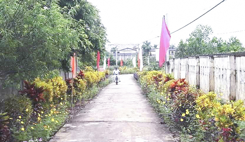 Một tuyến đường kiểu mẫu tại xã Cam Thành, Cam Lộ​