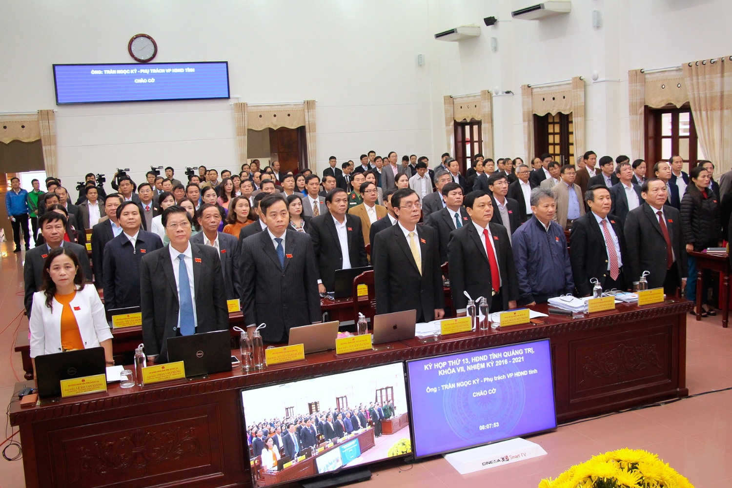 Các đại biểu tham gia kì họp thứ 13, HĐND tỉnh khóa VII- Ảnh: Thành Dũng