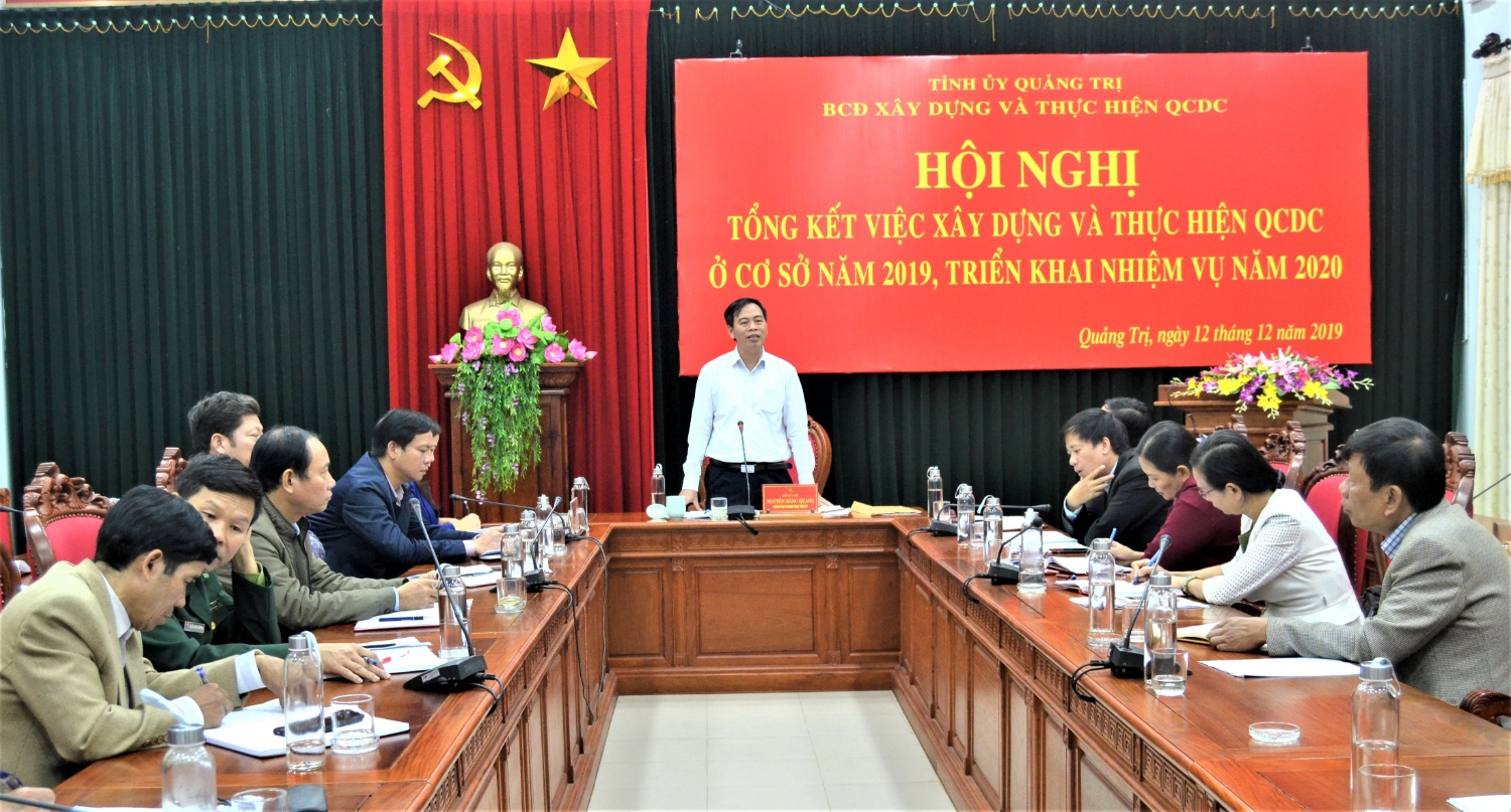 Phó Bí thư Thường trực Tỉnh ủy Nguyễn Đăng Quang phát biểu tại hội nghị- Ảnh: HTS