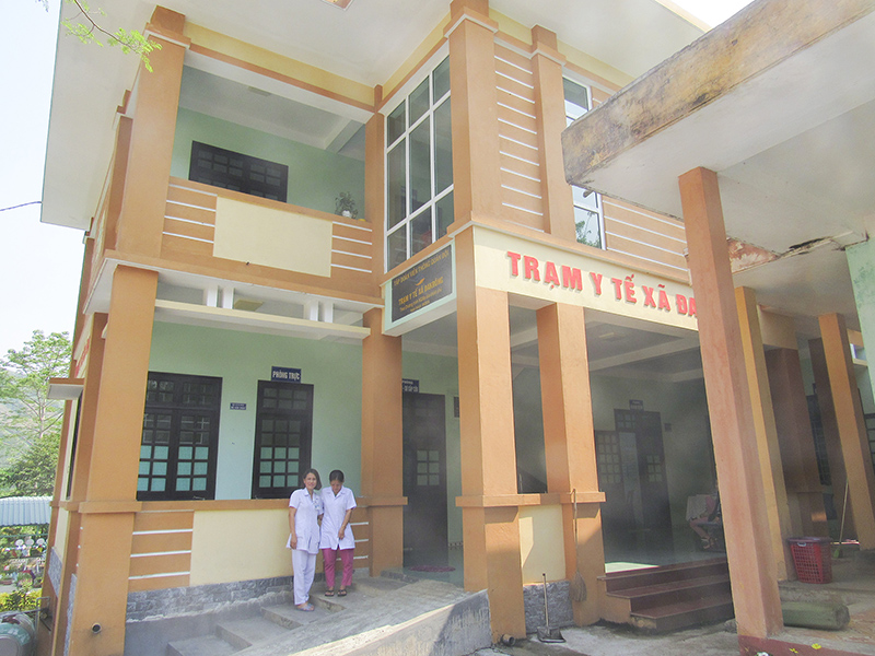 Trạm y tế xã Đakrông được đầu tư, xây dựng mới. Ảnh: NB