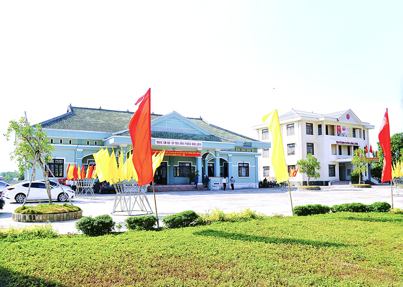 Nhiều công trình ở phường Đông Lương được đầu tư để phục vụ yêu cầu phát triển. Ảnh: HN