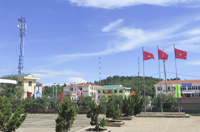 Huyện đảo Cồn Cỏ ngày càng xanh, sạch, đẹp. Ảnh: PV