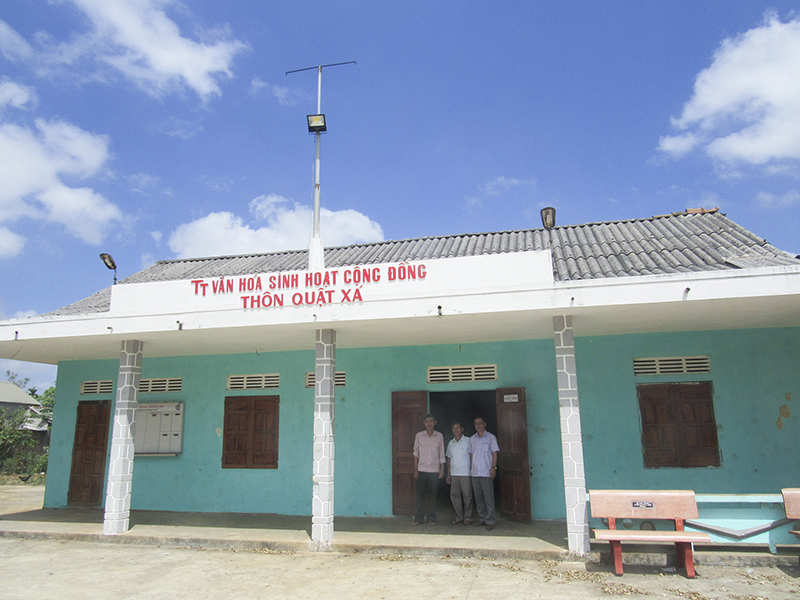 Trung tâm văn hóa sinh hoạt cộng đồng thôn Quật Xá, Cam Nghĩa, Cam Lộ. Ảnh: HNB