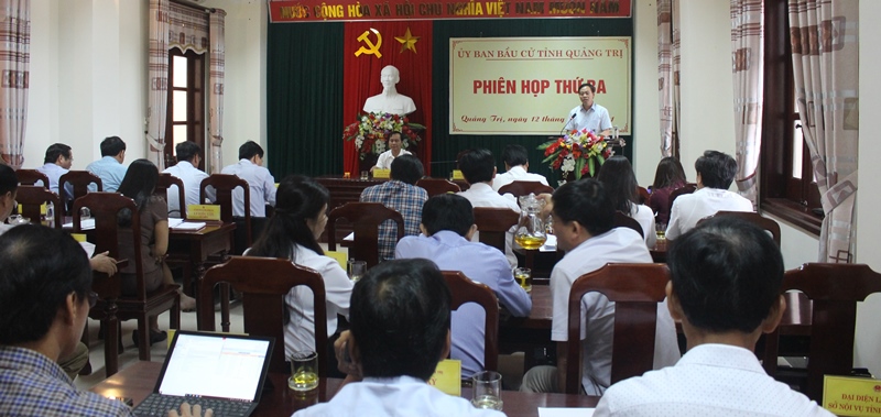 Phó Bí thư Thường trực Tỉnh ủy Nguyễn Đăng Quang phát biểu tại phiên họp- Ảnh: L.N
