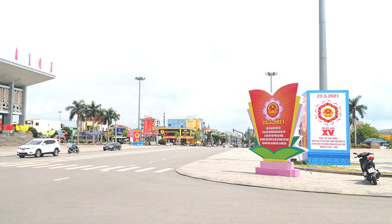 Tuyên truyền bầu cử ĐBQH khóa XV và đại biểu HĐND các cấp nhiệm kỳ 2021 - 2026 - Ảnh: H.N​