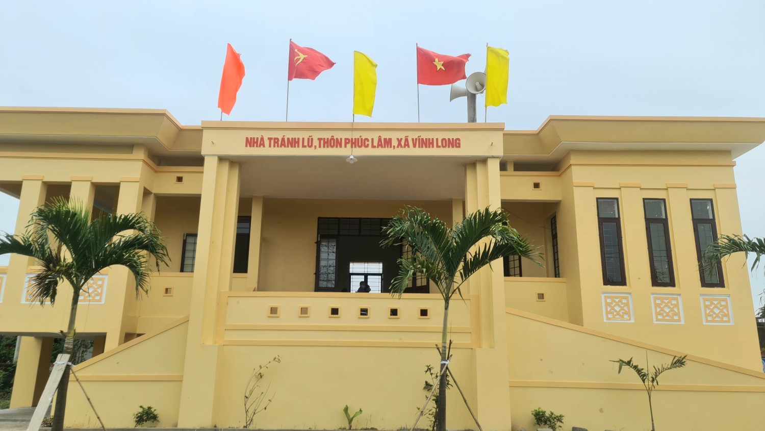 Công trình Nhà tránh lũ cộng đồng thôn Phúc Lâm, xã Vĩnh Long - Ảnh: N.Đ