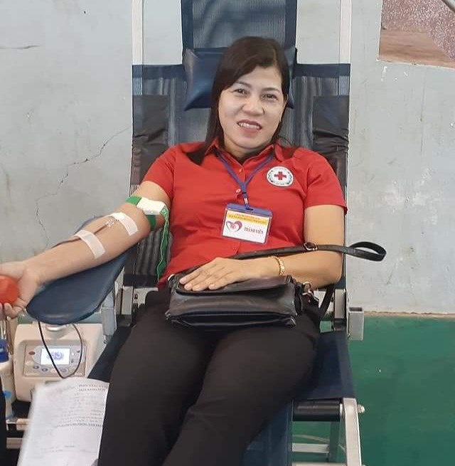 Đến nay, bà Trần Thị Ly đã có 31 lần hiến máu tình nguyện.