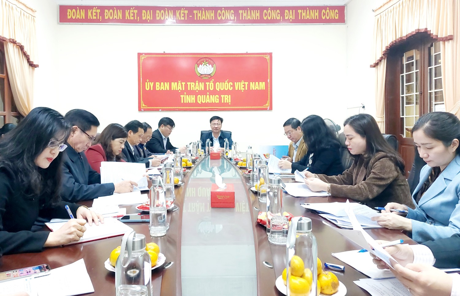 Đồng chí Đào Mạnh Hùng – UVBTV Tỉnh ủy, Chủ tịch Ủy ban MTTQVN tỉnh Quảng Trị chủ trì Hội Nghị