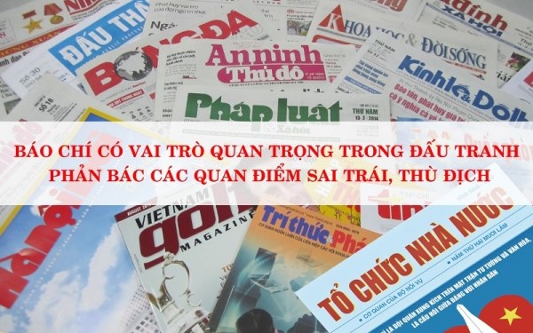 Báo chí, xuất bản góp phần quan trọng trong công tác bảo vệ nền tảng tư tưởng của Đảng, đấu tranh phản bác các quan điểm sai trái, thù địch_Ảnh:IT