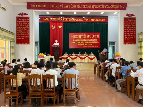 Đại biểu HĐND Tỉnh tiếp xúc cử tri trước kỳ họp thứ 2 tại xã Diên Sanh