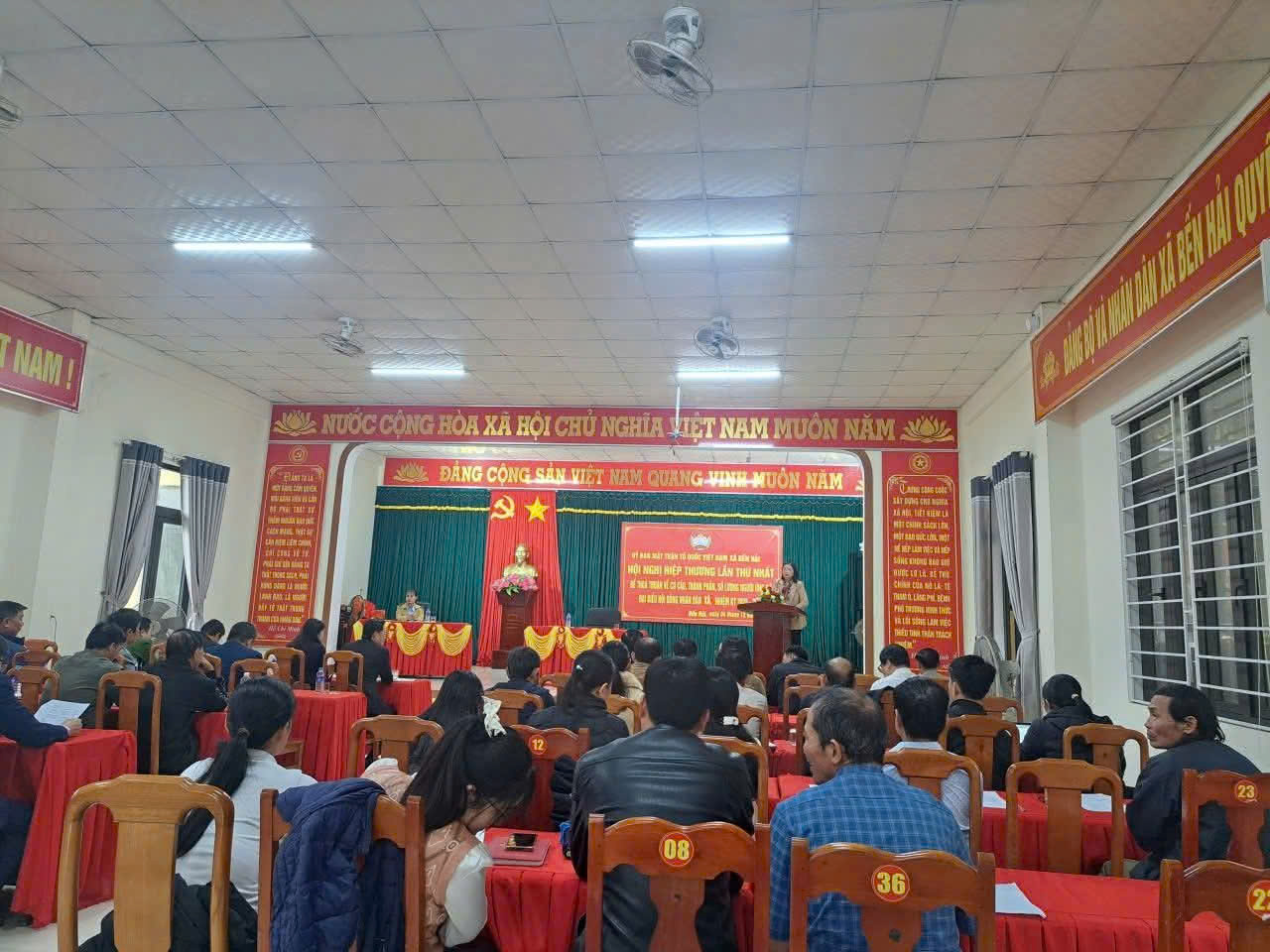 Ủy ban MTTQ Việt Nam xã Bến Hải tổ chức Hội nghị hiệp thương Lần thứ nhất; lồng ghép tuyên truyền, phổ biến Luật Bầu cử