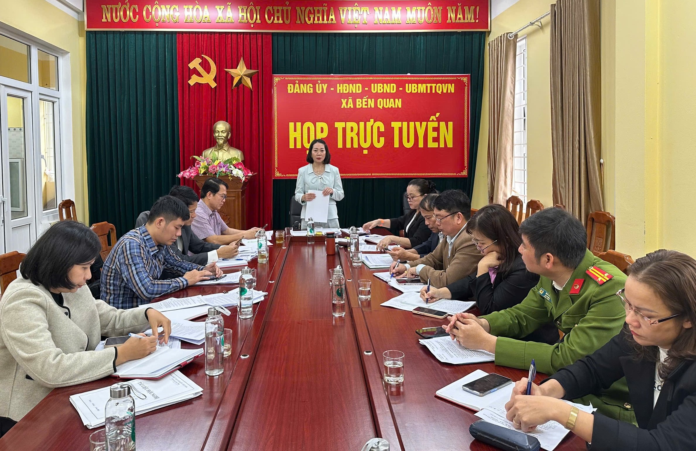 Đoàn kiểm tra, giám sát tại xã Bến Quan