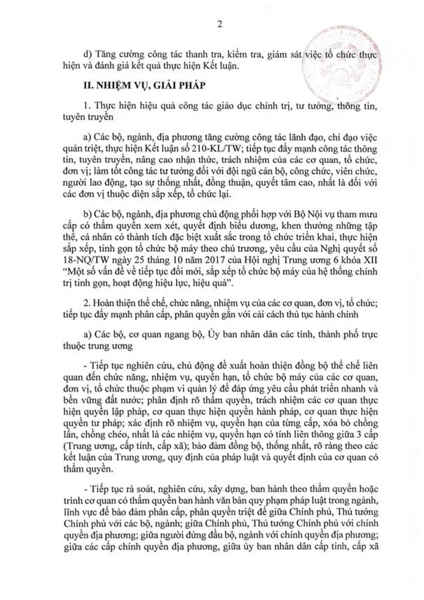 TOÀN VĂN: Nghị quyết 105/NQ-CP của Chính phủ về tiếp tục xây dựng, hoàn thiện tổ chức bộ máy- Ảnh 4.