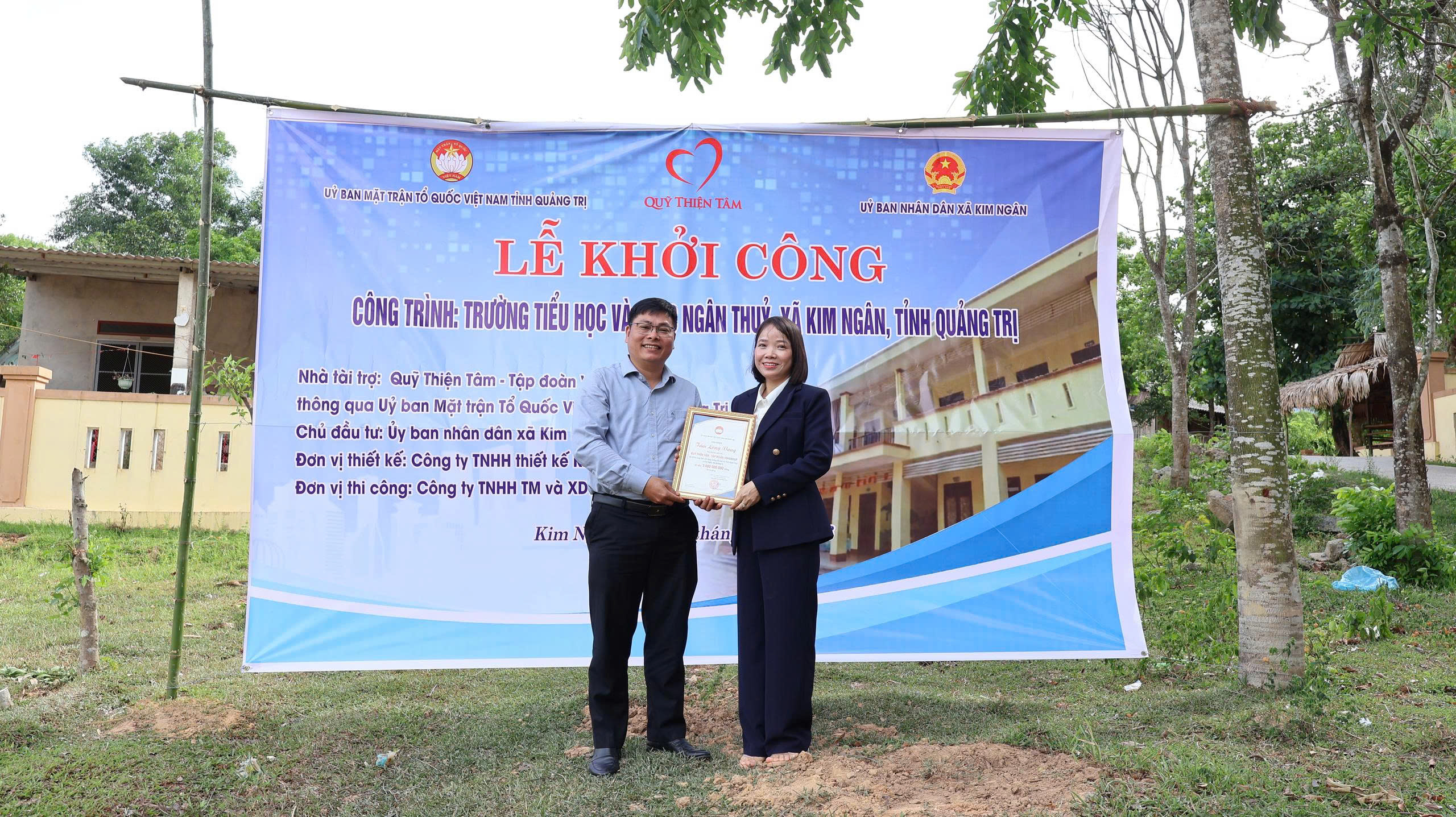 Khởi công xây dựng Trường Tiểu học và THCS Ngân Thủy: Đầu tư cho giáo dục, bền vững cho tương lai.
