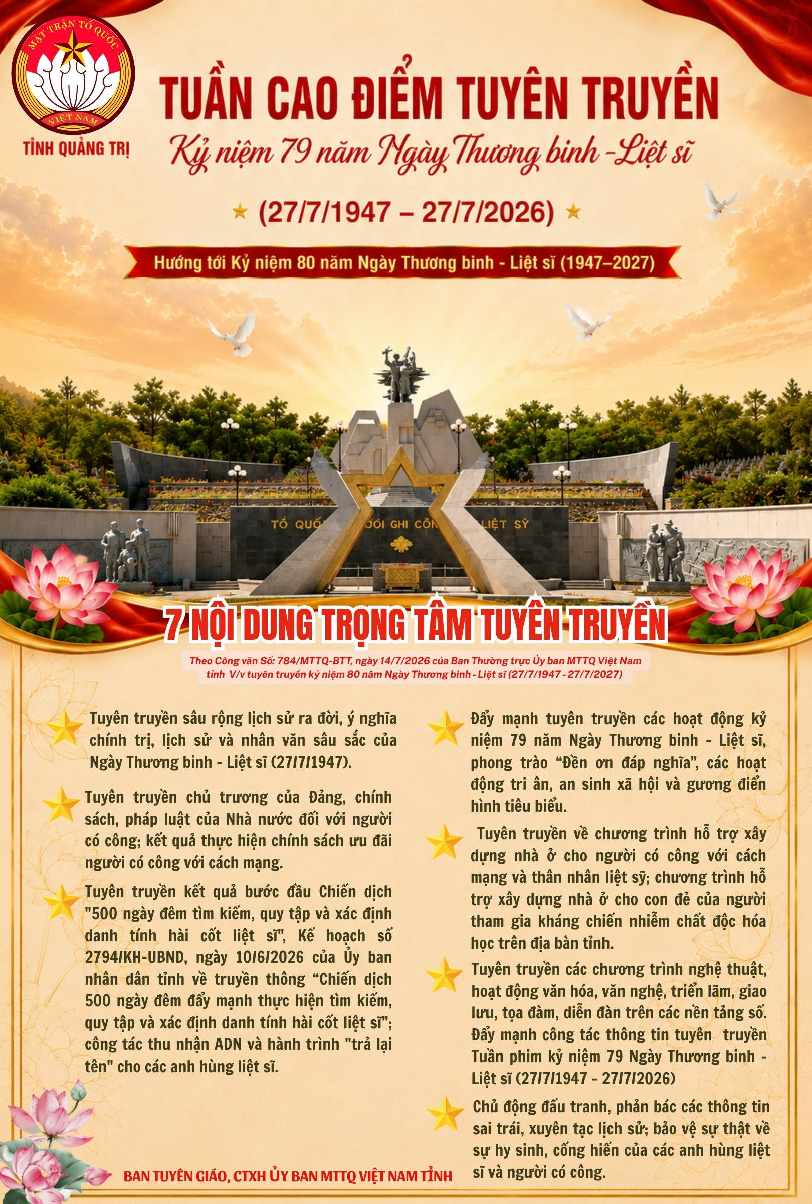7 NHIỆM VỤ TRỌNG TÂM TUYÊN TRUYỀN