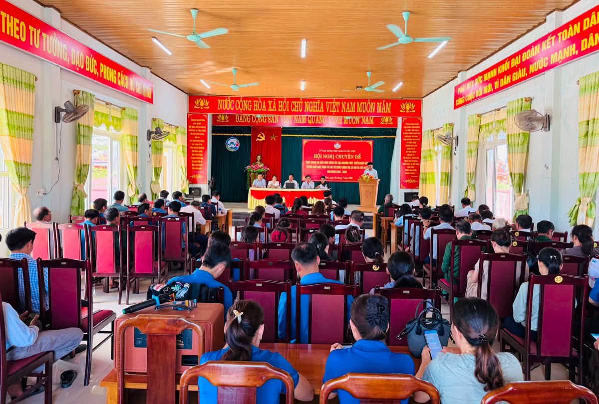 Toàn cảnh Hội nghị chuyên đề "Thực trạng và giải pháp công tác tạo nguồn phát triển đảng viên giai đoạn 2025-2030"