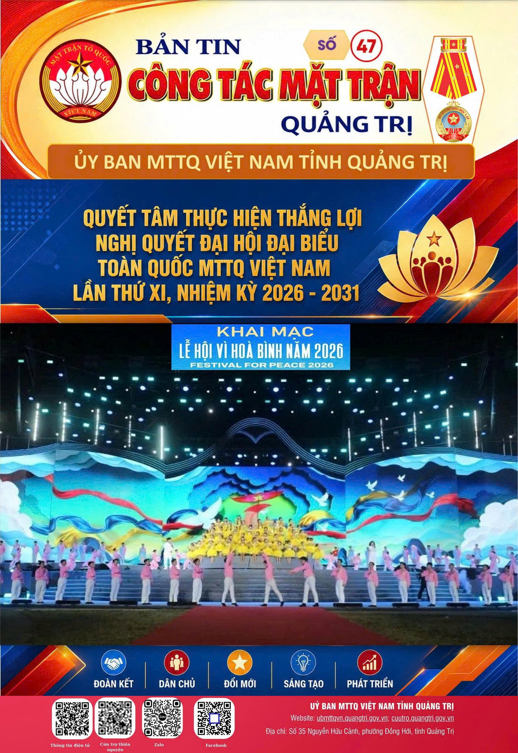 BẢN TIN CÔNG TÁC MẶT TRẬN TỈNH QUẢNG TRỊ SỐ 47