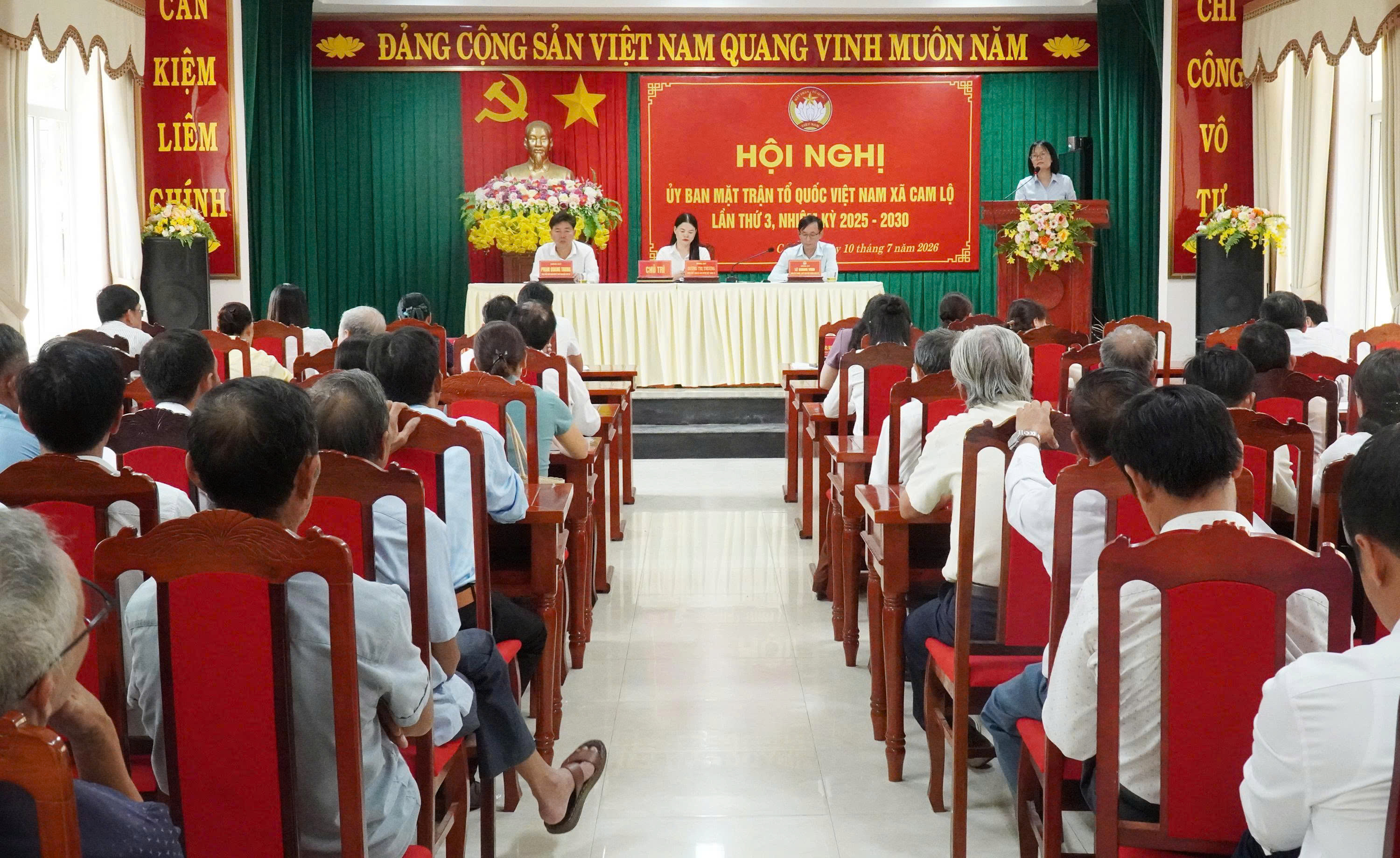 Hội nghị lần thứ 3, nhiệm kỳ 2025-2030 sơ kết công tác Mặt trận 6 tháng đầu năm và triển khai nhiệm vụ trọng tâm 6 tháng cuối năm 2026