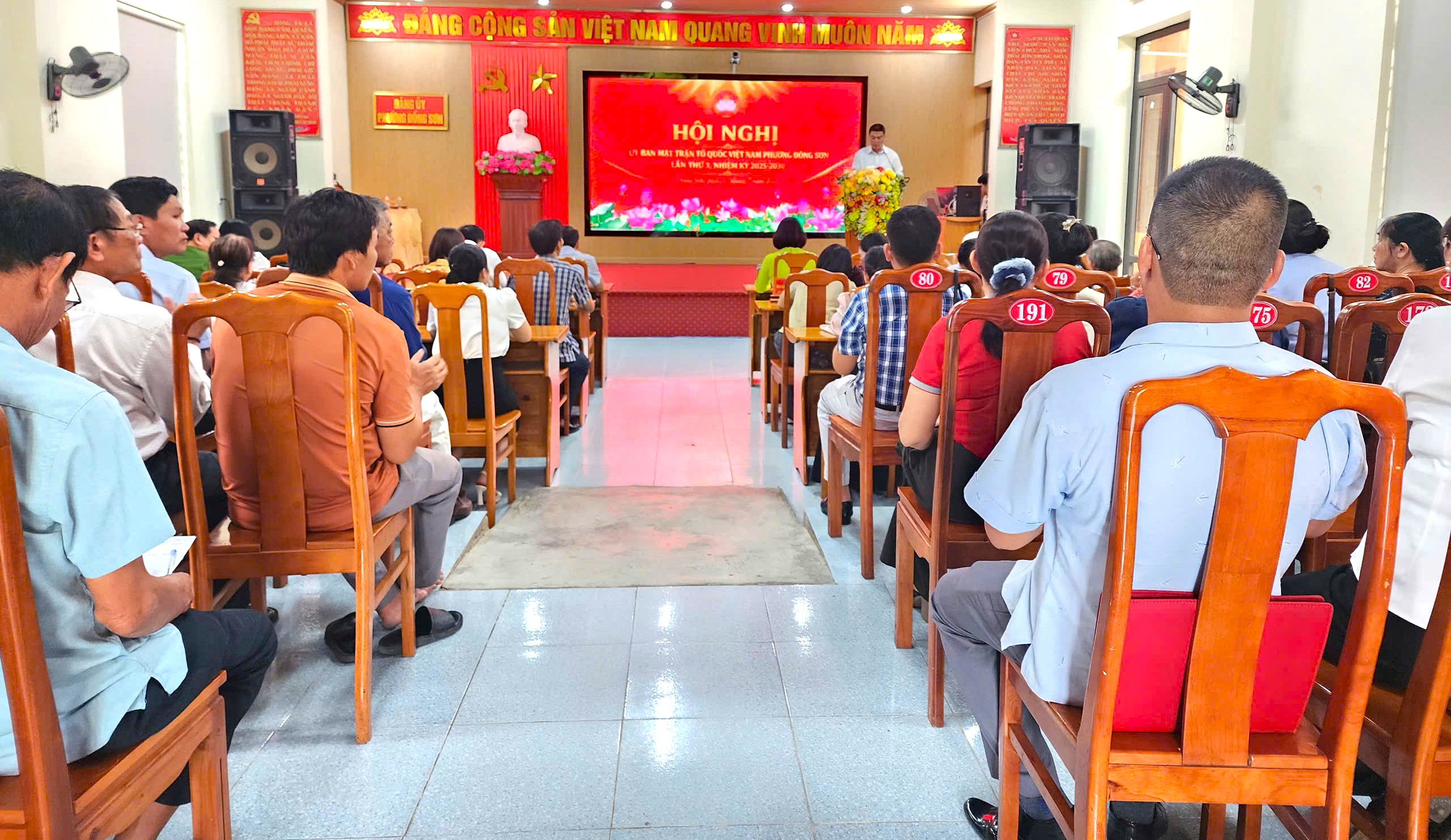 Quang cảnh Hội nghị lần thứ III Ủy ban MTTQ Việt Nam phường Đồng Sơn, nhiệm kỳ 2025 2030