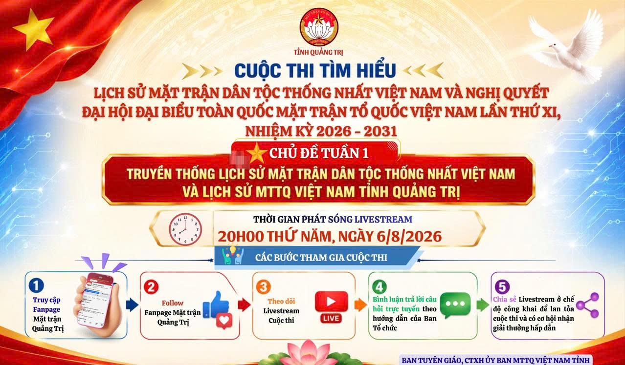 Chủ đề số 1: Truyền thống lịch sử Mặt trận Dân tộc thống nhất Việt Nam và lịch sử MTTQ Việt Nam tỉnh Quảng Trị.  Hãy chuẩn bị sẵn sàng: