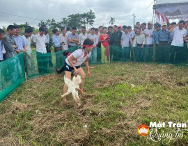 khu dân cư Quảng Điền, xã Triệu Đại, huyện Triệu Phong tổ chức Ngày hội Đại đoàn kết toàn dân tộc và phát động xây dựng khu dân cư nông thôn mới kiểu mẫu.