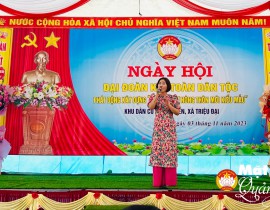khu dân cư Quảng Điền, xã Triệu Đại, huyện Triệu Phong tổ chức Ngày hội Đại đoàn kết toàn dân tộc và phát động xây dựng khu dân cư nông thôn mới kiểu mẫu.